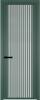 Межкомнатная дверь Profil Doors 3 AGP цвет профиля Зеленый воск, стекло безопасное 6 мм мору осветленное 600x2000