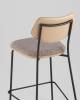 Стул полубарный Stool Group Casey B2171-H65 K-6+M8506 D21 серо-коричневый с бежевой экокожей фото 7