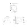 Комплект Wasserkraft Vils 56TLT.010.ME.PG03.H001 унитаз подвесной, белый, сиденье микролифт, с инсталляцией, кнопка золото фото 4