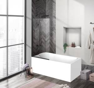 Душевая шторка на ванну BelBagno Uno V-1-70/150-C-Cr
