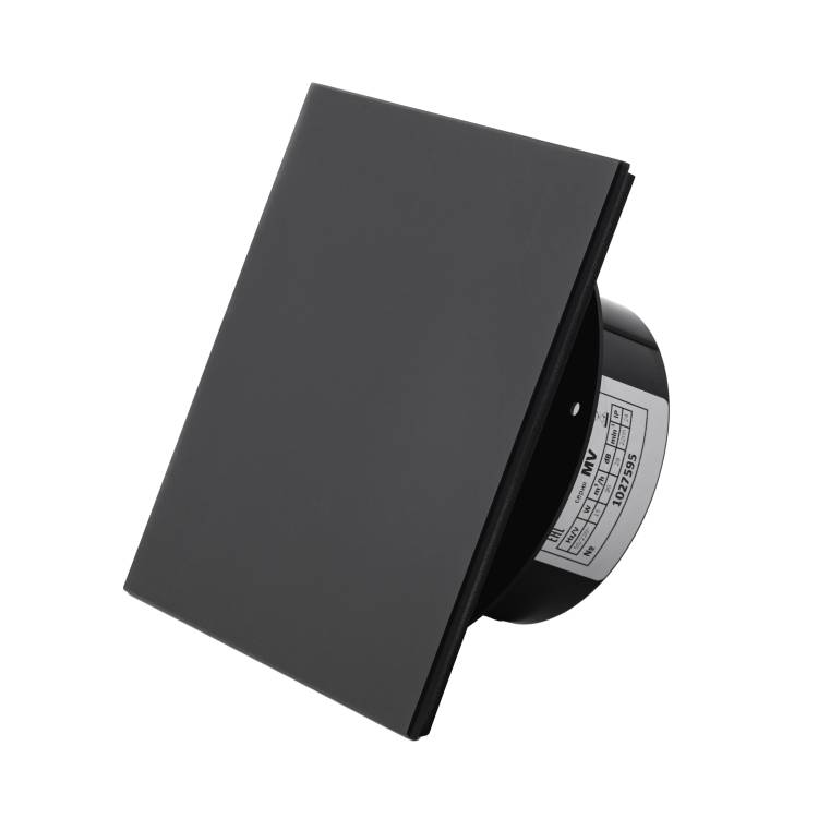 Вытяжной вентилятор SlimVent МV 100 96020 стекло, черный матовый