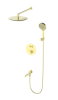 Душевой комплект Wonzon & Woghand WW-88929010-BG с термостатом, золото