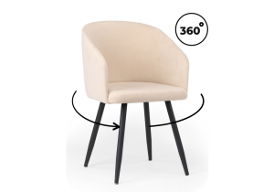 Стул на металлокаркасе Notta Монер 632632 Бежевый (glory 03)