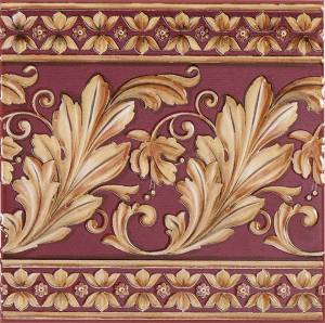 Декор Ape Ceramica Lord 40101-0324 Majesty Burdeos (светлые) 20x20