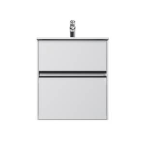 Тумба с раковиной AM.PM Sense M7BFUX0602WG 2 ящика, белая, 60см