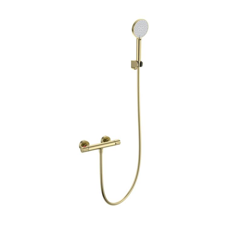 Смеситель для душа Wonzon & Woghand WW-B2063-A-BG термостатический, брашированное золото