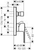 Смеситель для ванны с душем Hansgrohe Vernis Shape 71469000 хром фото 2