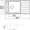Мойка кухонная Seaman Eco Roma SMR-8650A с клапан-автоматом фото 2