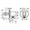 Шланговое подключение Hansgrohe FixFit S 26888670 черный фото 2