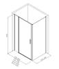 Душевой уголок Allen Brau Priority 3.31039.BBA + 3.31045.BBA профиль черный брашированный, 1600x900 фото 7