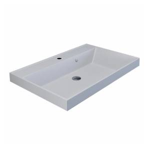 Раковина Uperwood Classic Quartz 291030003 белая матовая, жасмин, 70x45