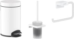 Набор Hansgrohe AddStoris Держатель туалетной бумаги 41771700 + Ершик 41752700 + Мусорное ведро 41775700