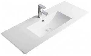 Раковина Gid Integrado NYJ803-100 71113 белая, 101x40x17