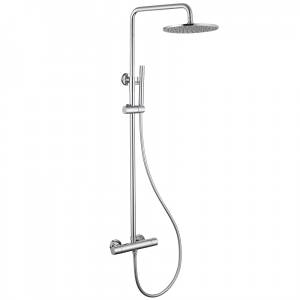 Душевая стойка Abber Wasser Kreis AF8160L с термостатом без излива, хром
