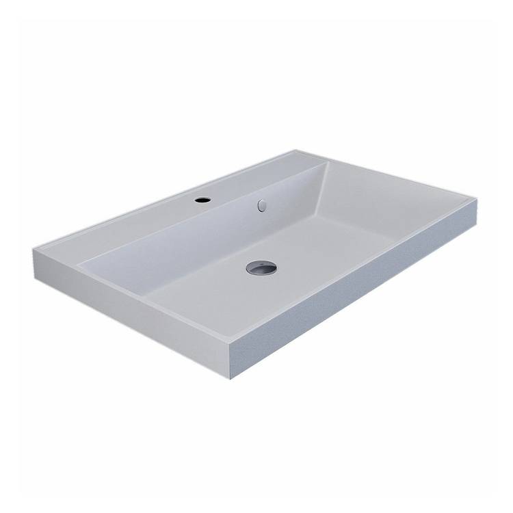 Раковина Uperwood Classic Quartz 291030003 белая матовая, жасмин, 70x45