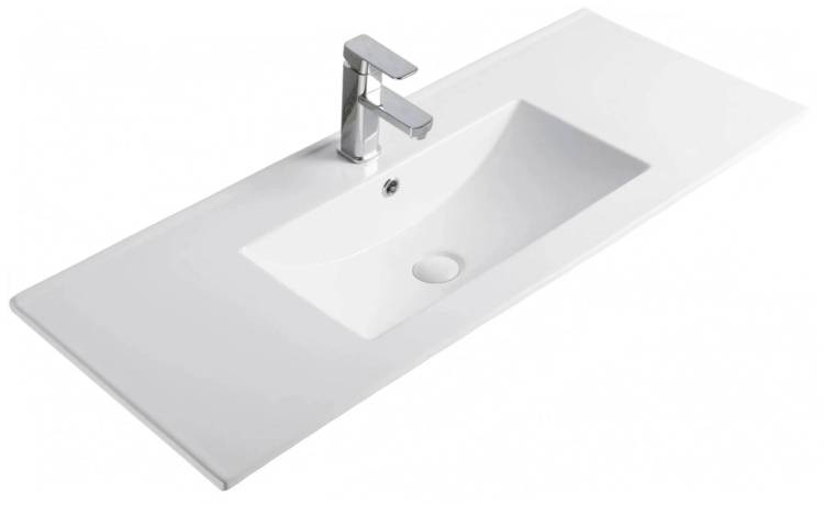 Раковина Gid Integrado NYJ803-100 71113 белая, 101x40x17