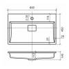 Раковина Uperwood Barsa 2911120345 белая, 60x45 фото 6