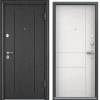 Входная стальная дверь Torex DELTA-100 841912 Черный шелк/Белый (арт. КТ Белый) 2030x860