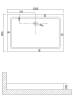 Душевой поддон Niagara Nova NG-120-80Q 120*80*13 прямоугольный, для 6610, 6810,6612,6812, 6617,6817 фото 3