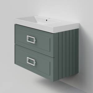 Тумба под раковину La Fenice Cubo Twin Grigio 90 серо-зеленый матовый
