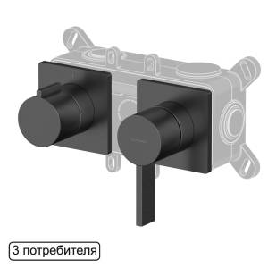 Смеситель для душа WHITECROSS X XT1443GM оружейная сталь