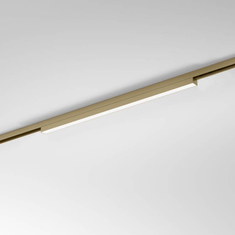 Трековый линейный светодиодный светильник Elektrostandard Brass Line 85527/01 24W 4000K латунь