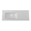 Раковина BelBagno BB1200ETL-L чаша слева, белый глянцевый, 121x46.5 фото 2