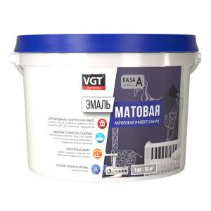 Эмаль универсальная VGT ВД-АК-1179 матовая черная RAL 9005 1 кг