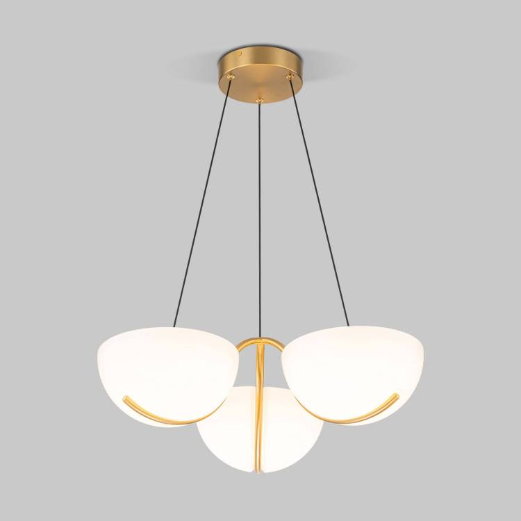 Подвесной светодиодный светильник Eurosvet Emisfero 50083/3 LED золото