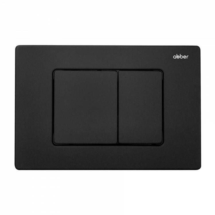 Кнопка смыва Abber AC0120MB черная матовая