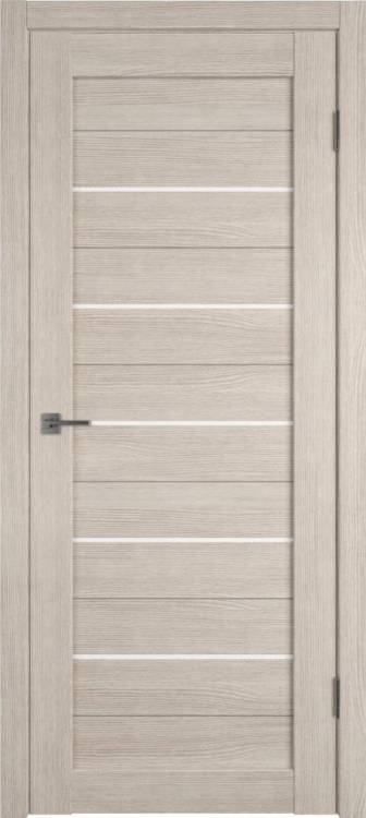 Межкомнатная дверь Владимирская Фабрика Дверей Atum 5 Cappuccino стекло White Cloud 700x2000