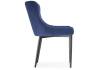 Стул Woodville Teo 15030 dark blue / black фото 3