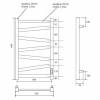 Полотенцесушитель электрический Point Феникс П7 PN15858B 50x80 черный фото 3
