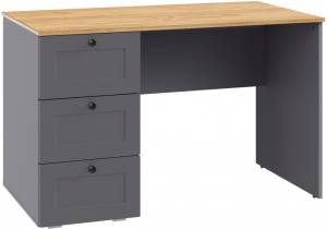 Письменный стол Woodville Опра 676811 серый графит / дуб золотой craft