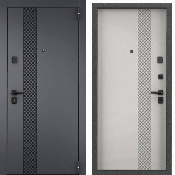 Входная стальная дверь Torex Х7 PRO PP 2107584 ПВХ Оскуро/ПВХ Бьянко 2050x860