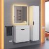 Шкаф-пенал Uperwood Modul 2930205401 с дверцами, матовый, белый, графит, 33 см фото 4