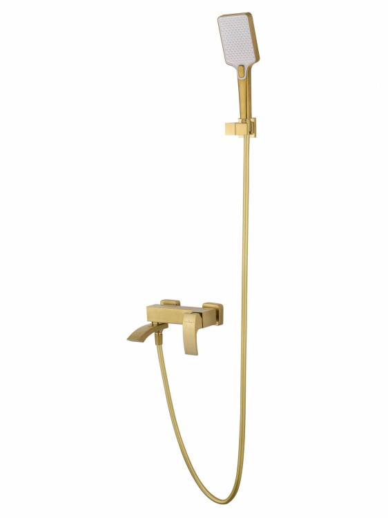 Смеситель для ванны Wonzon & Woghand WW-88639009-BG с душем, брашированное золото