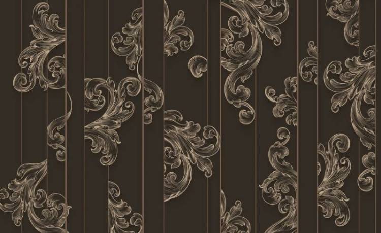 3D Фотообои Artegrafico «Волны Посейдона с кофейным оттенком» PL-016 канвас