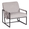 Кресло Tetchair Charli lux 24903 VT shape silver, велюр, букле