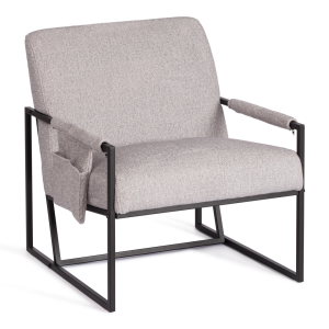 Кресло Tetchair Charli lux 24903 VT shape silver, велюр, букле