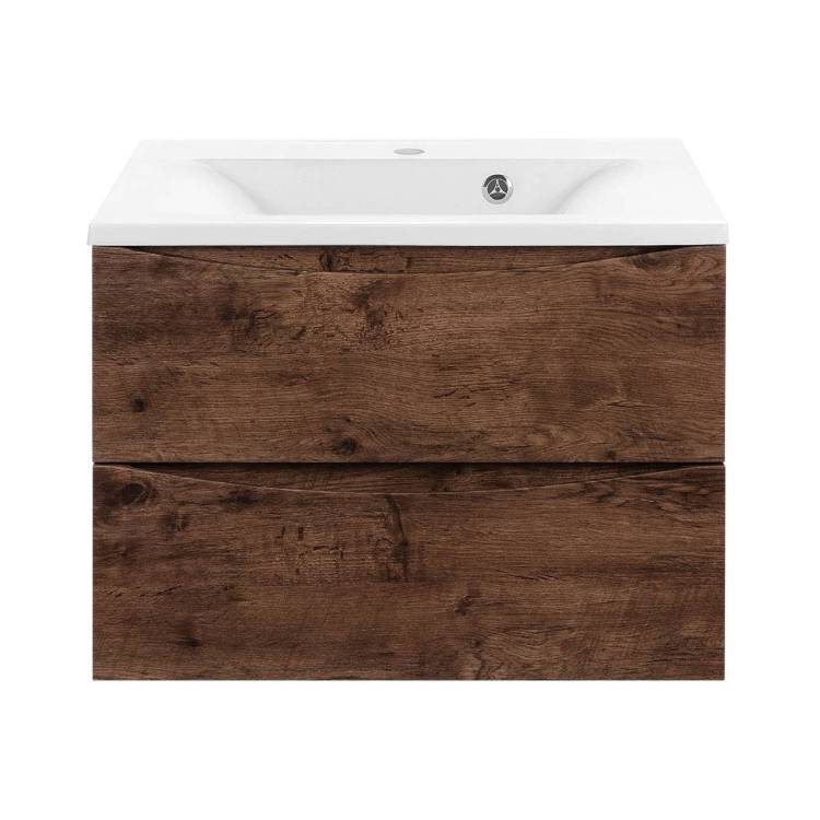 Тумба под раковину Vincea Mia VMC-2MA650RW 650 подвесная, 2 выкатных ящика soft close, R.Wood