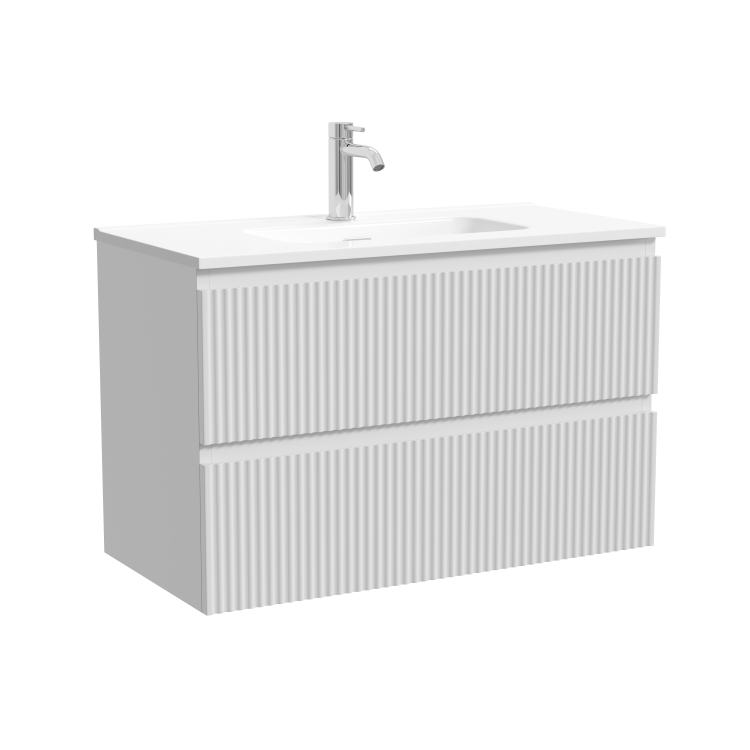 Тумба с раковиной Sancos Snob R Bianco, 80x52