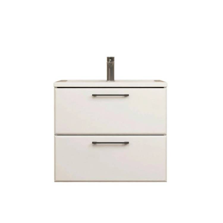 Тумба с раковиной Uperwood Foster New подвесная, белая, 60 см