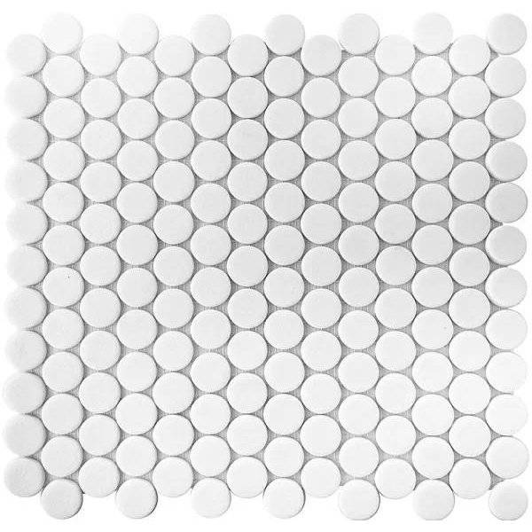 Мозаика Vidrepur Antislip Circle № 100 Antid. (на сетке) 30.6x31.4