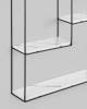 Полка навесная Stool Group Square FDC9684 bl w/m черная, белый мрамор 50x10x50 фото 3