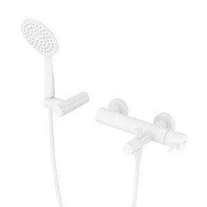 Смеситель для ванны Cezares Leaf LEAF-VD-L-BIO белый матовый