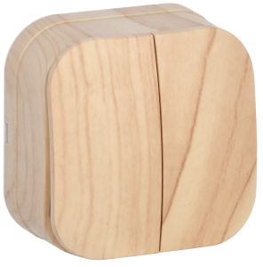 Выключатель 2-клавишный IEK Glory EVH20-K34-10 сосна