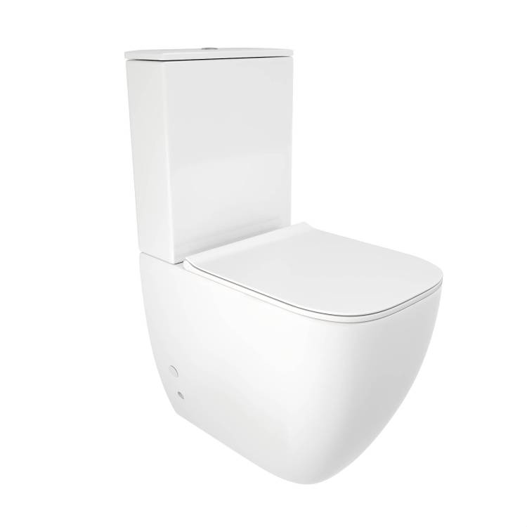Унитаз-компакт Cerutti Spa Chika 8708 безободковый, с микролифтом