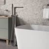 Смеситель для ванны Wasserkraft Tauber 6421 напольный, никель фото 2