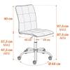 Кресло компьютерное Tetchair One 21660 флок, молочный фото 12